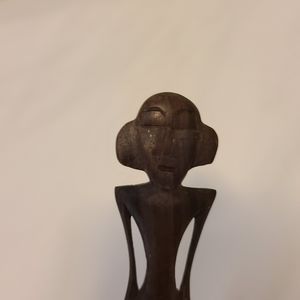 Hand-carved teakwood hair stick
